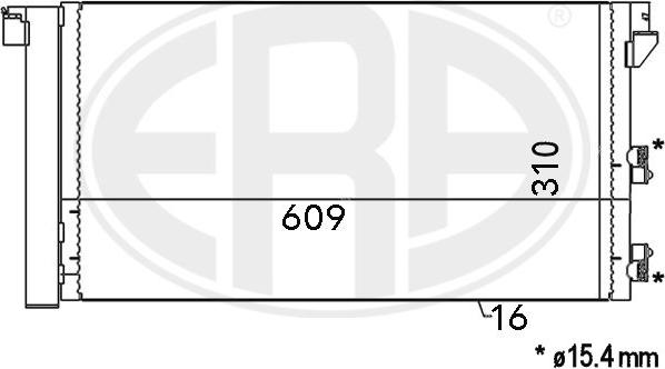 ERA 667001 - Kondensators, Gaisa kond. sistēma autodraugiem.lv