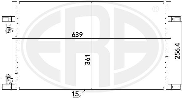 ERA 667235 - Kondensators, Gaisa kond. sistēma autodraugiem.lv