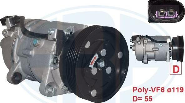 ERA 670056 - Kompresors, Gaisa kond. sistēma autodraugiem.lv