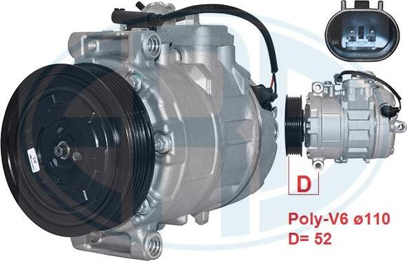 ERA 670139 - Kompresors, Gaisa kond. sistēma autodraugiem.lv