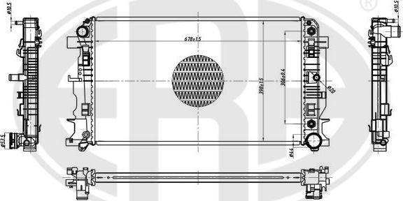 ERA 673471 - Radiators, Motora dzesēšanas sistēma autodraugiem.lv