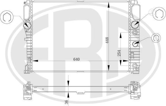 ERA 673386 - Radiators, Motora dzesēšanas sistēma autodraugiem.lv