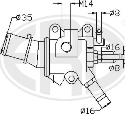 ERA 350122 - Termostats, Dzesēšanas šķidrums autodraugiem.lv