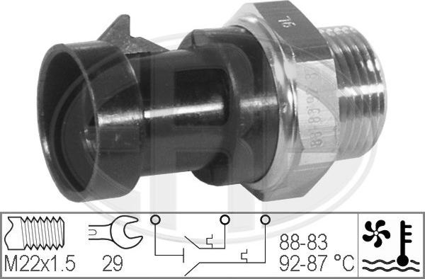 ERA 330279 - Termoslēdzis, Radiatora ventilators autodraugiem.lv