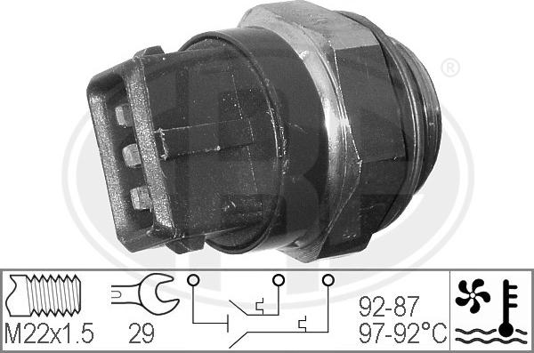 ERA 330272 - Termoslēdzis, Radiatora ventilators autodraugiem.lv