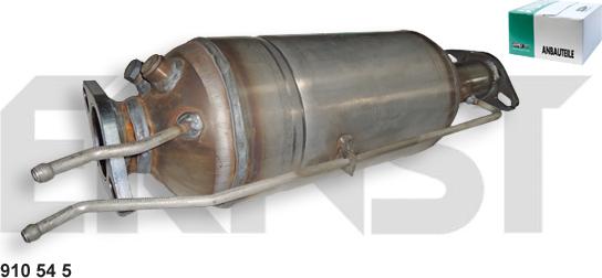 ERNST 910545 - Nosēdumu / Daļiņu filtrs, Izplūdes gāzu sistēma autodraugiem.lv