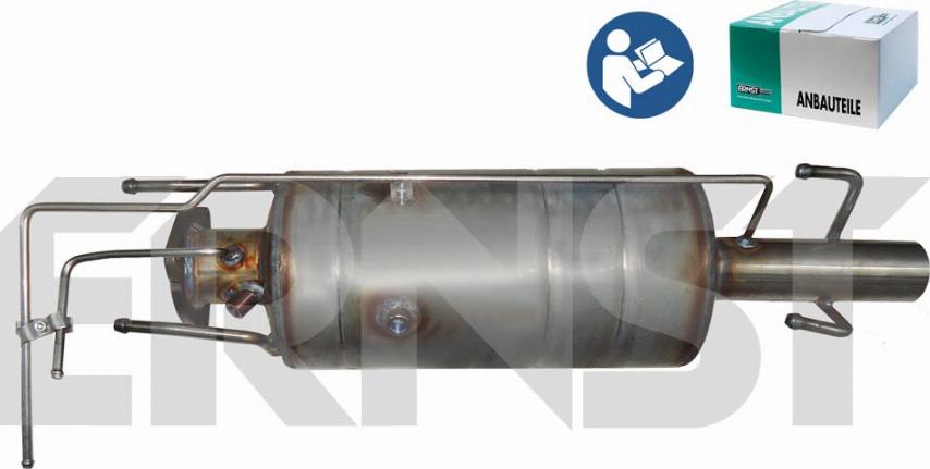 ERNST 910682 - Nosēdumu / Daļiņu filtrs, Izplūdes gāzu sistēma autodraugiem.lv
