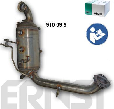 ERNST 910095 - Nosēdumu / Daļiņu filtrs, Izplūdes gāzu sistēma autodraugiem.lv