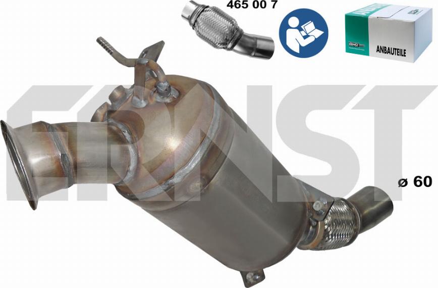 ERNST 920988 - Nosēdumu / Daļiņu filtrs, Izplūdes gāzu sistēma autodraugiem.lv