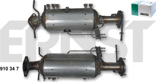 ERNST 910347 - Nosēdumu / Daļiņu filtrs, Izplūdes gāzu sistēma autodraugiem.lv