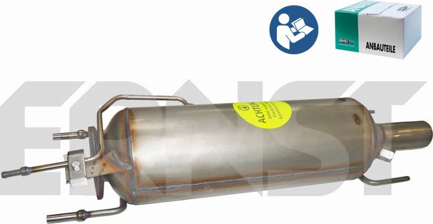 ERNST 920162 - Nosēdumu / Daļiņu filtrs, Izplūdes gāzu sistēma autodraugiem.lv