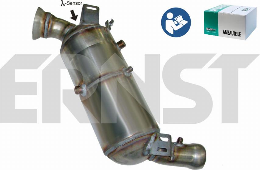 ERNST 910200 - Nosēdumu / Daļiņu filtrs, Izplūdes gāzu sistēma autodraugiem.lv