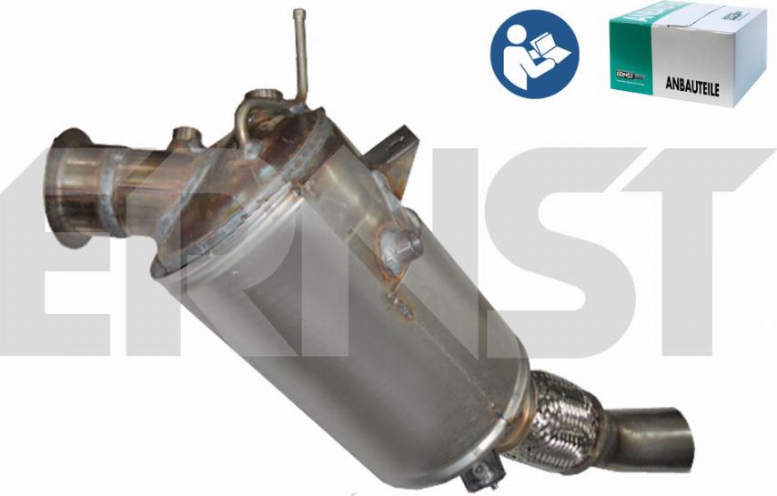 ERNST 911030 - Nosēdumu / Daļiņu filtrs, Izplūdes gāzu sistēma autodraugiem.lv