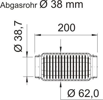 ERNST 464109 - Gofrēta caurule, Izplūdes gāzu sistēma autodraugiem.lv