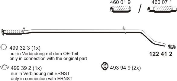 ERNST 550406 - Izplūdes caurule autodraugiem.lv