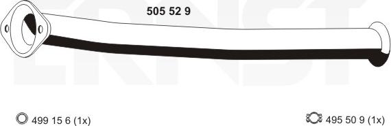 ERNST 505529 - Izplūdes caurule autodraugiem.lv