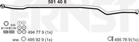 ERNST 501408 - Izplūdes caurule autodraugiem.lv