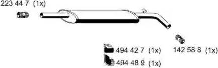 ERNST 530132 - Vidējais izpl. gāzu trokšņa slāpētājs autodraugiem.lv