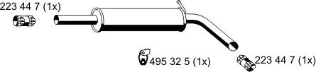 ERNST 645072 - Vidējais izpl. gāzu trokšņa slāpētājs autodraugiem.lv