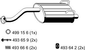 ERNST 680127 - Izplūdes gāzu trokšņa slāpētājs (pēdējais) autodraugiem.lv