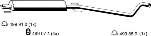 ERNST 055109 - Vidējais izpl. gāzu trokšņa slāpētājs autodraugiem.lv