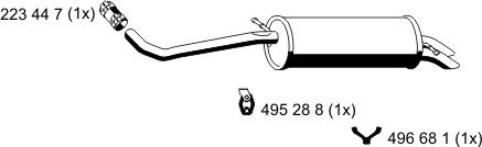 ERNST 111263 - Izplūdes gāzu trokšņa slāpētājs (pēdējais) autodraugiem.lv