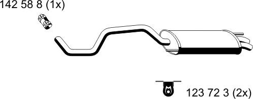 ERNST 121224 - Izplūdes gāzu trokšņa slāpētājs (pēdējais) autodraugiem.lv