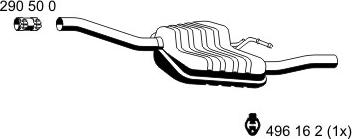 ERNST 341196 - Izplūdes gāzu trokšņa slāpētājs (pēdējais) autodraugiem.lv