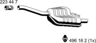 ERNST 341134 - Izplūdes gāzu trokšņa slāpētājs (pēdējais) autodraugiem.lv