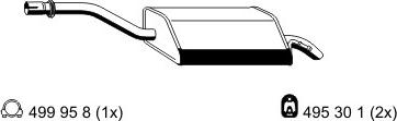 ERNST 352024 - Izplūdes gāzu trokšņa slāpētājs (pēdējais) autodraugiem.lv
