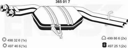 ERNST 365017 - Vidējais izpl. gāzu trokšņa slāpētājs autodraugiem.lv