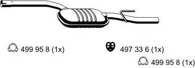 ERNST 361095 - Vidējais izpl. gāzu trokšņa slāpētājs autodraugiem.lv