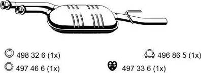 ERNST 362221 - Vidējais izpl. gāzu trokšņa slāpētājs autodraugiem.lv