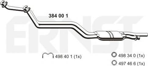 ERNST 384001 - Izplūdes gāzu priekšslāpētājs autodraugiem.lv