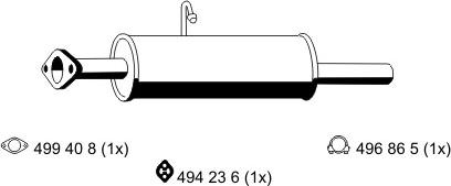 ERNST 330114 - Vidējais izpl. gāzu trokšņa slāpētājs autodraugiem.lv
