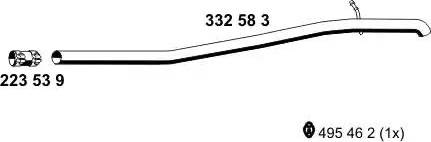 ERNST 332583 - Izplūdes caurule autodraugiem.lv