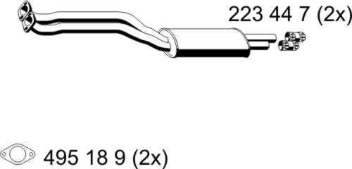 ERNST 284011 - Izplūdes gāzu priekšslāpētājs autodraugiem.lv