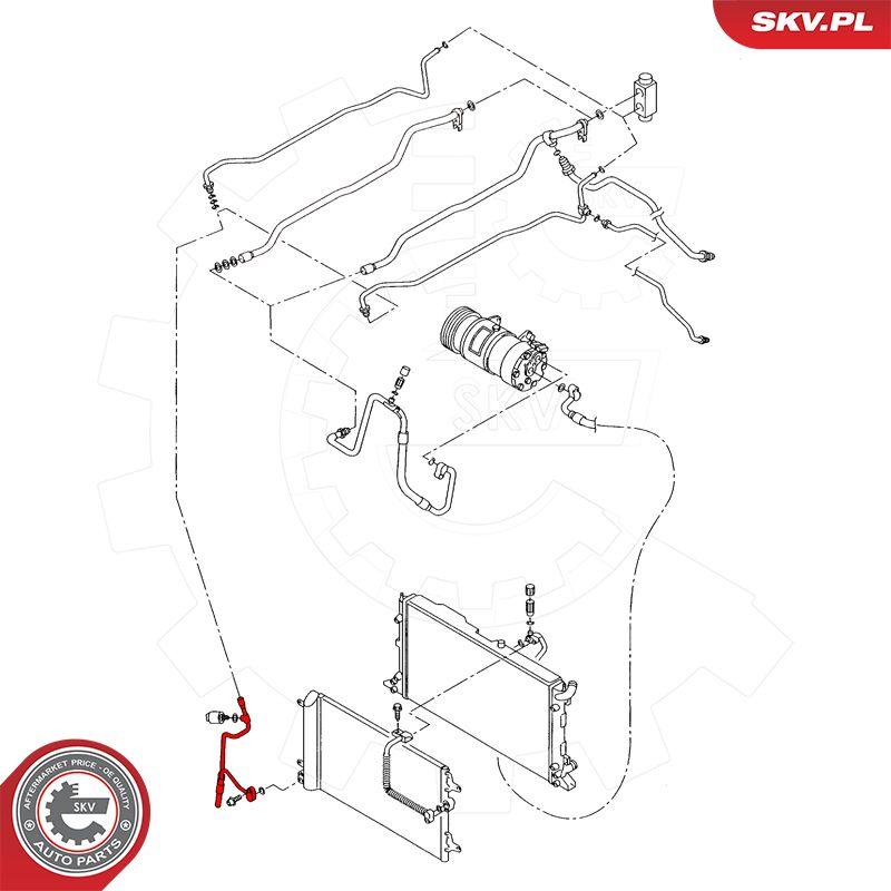 Esen SKV 43SKV501 - Augstspiediena cauruļvads, Gaisa kond. sist. autodraugiem.lv