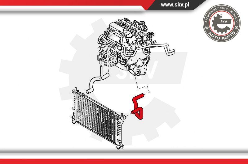 Esen SKV 24SKV342 - Radiatora cauruļvads autodraugiem.lv