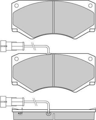 Unipart GBP874AF - Bremžu uzliku kompl., Disku bremzes autodraugiem.lv