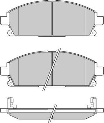 Allied Nippon ADB0591 - Bremžu uzliku kompl., Disku bremzes autodraugiem.lv