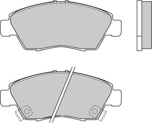 Key Parts KBP1457 - Bremžu uzliku kompl., Disku bremzes autodraugiem.lv