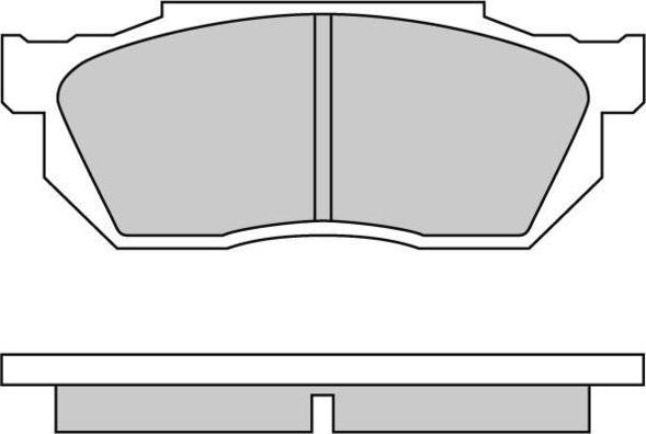 Akebono AN-111K - Bremžu uzliku kompl., Disku bremzes autodraugiem.lv