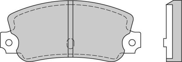 E.T.F. 12-0074 - Bremžu uzliku kompl., Disku bremzes autodraugiem.lv