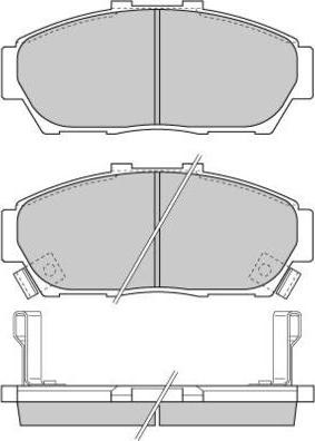 DJ Parts BP1751 - Bremžu uzliku kompl., Disku bremzes autodraugiem.lv