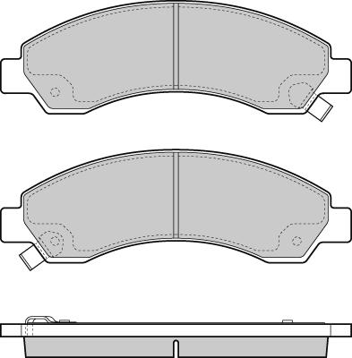 DJ Parts BP2040 - Bremžu uzliku kompl., Disku bremzes autodraugiem.lv