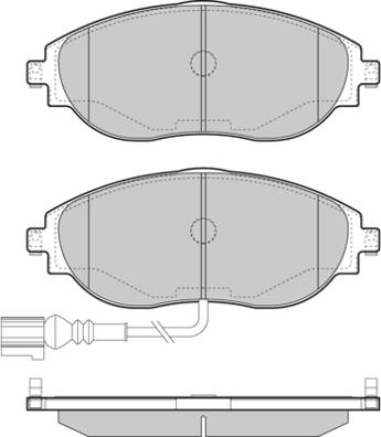 DJ Parts BP2648 - Bremžu uzliku kompl., Disku bremzes autodraugiem.lv