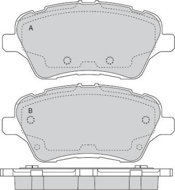 TOMEX brakes 17-16 - Bremžu uzliku kompl., Disku bremzes autodraugiem.lv