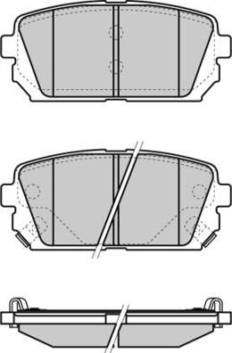 Japanparts 3423431 - Bremžu uzliku kompl., Disku bremzes autodraugiem.lv