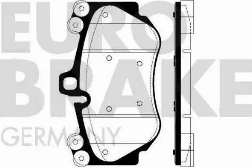 Eurobrake 5502225610 - Bremžu uzliku kompl., Disku bremzes autodraugiem.lv